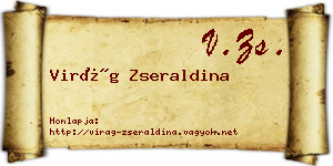 Virág Zseraldina névjegykártya